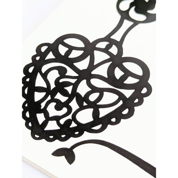 Black and White Ceramic Trivet 6x6 Kitchen Hotplate Tile Square Cork Backing - Picture 2 of 10